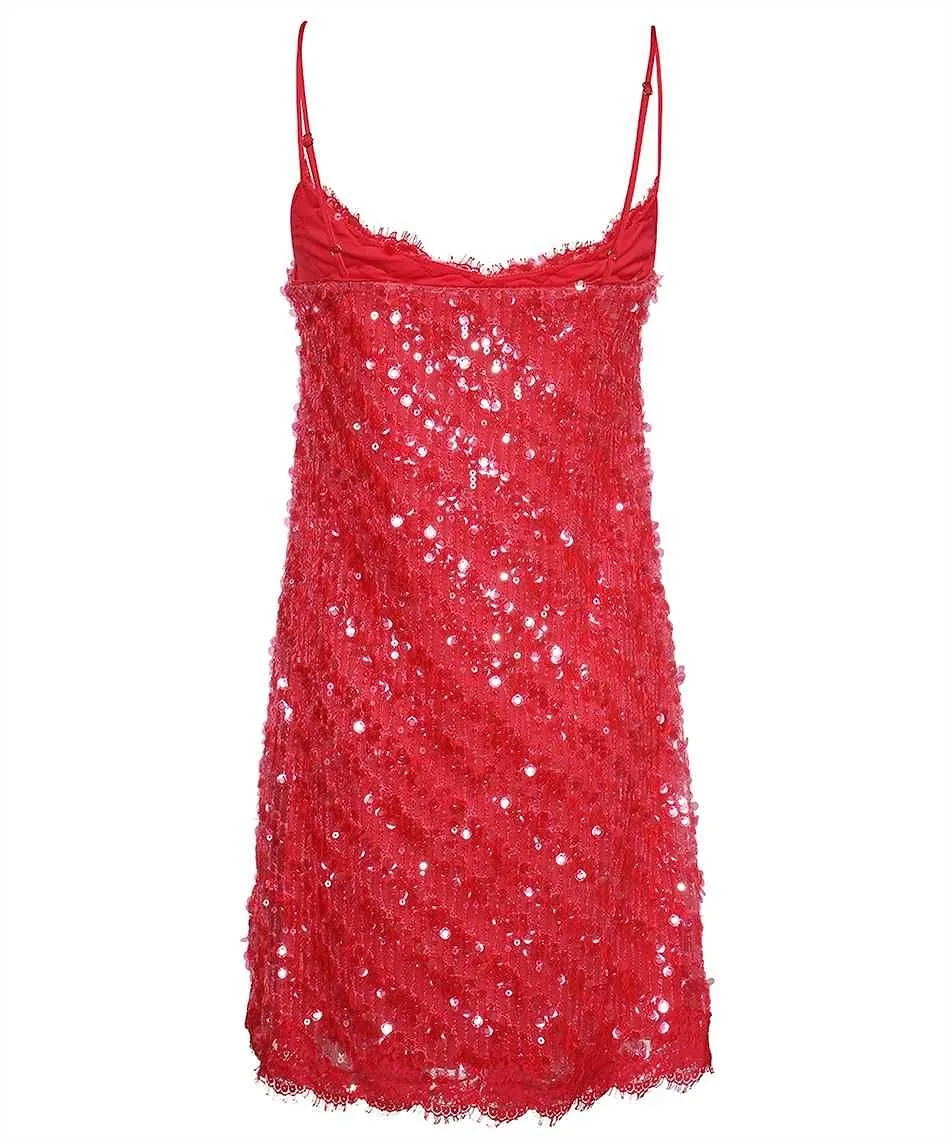 Ermanno Firenze Sequin Lace Mini Dress