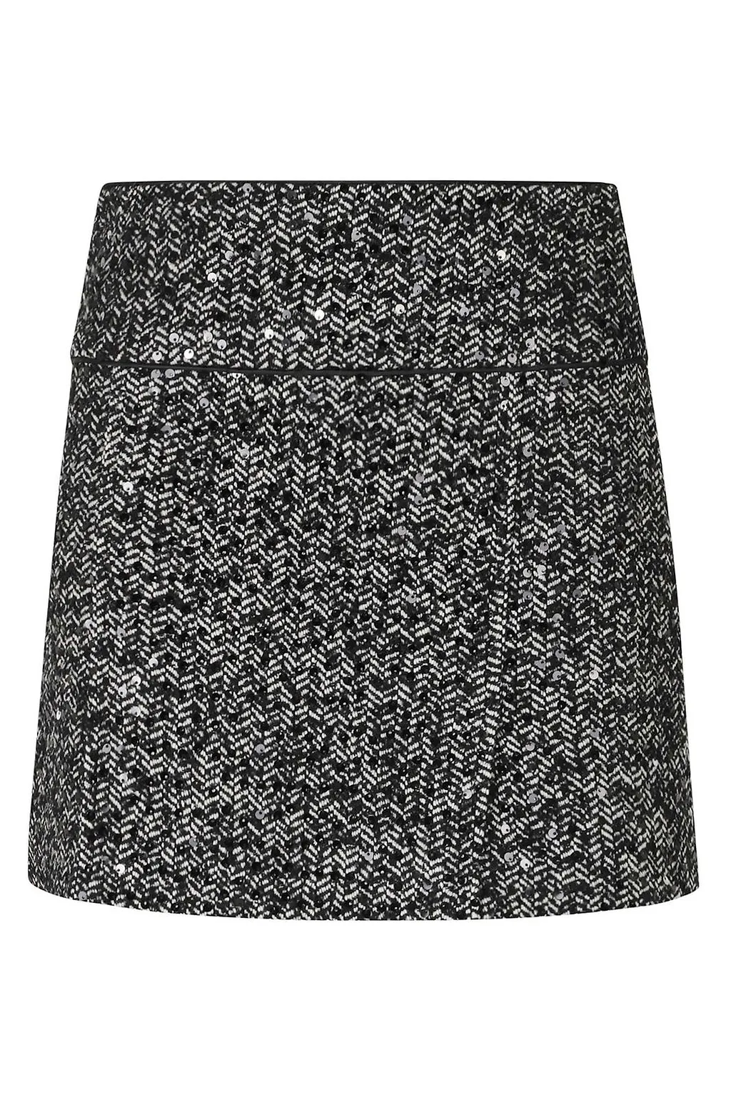 Ermanno Firenze Sequined Herringbone Skirt