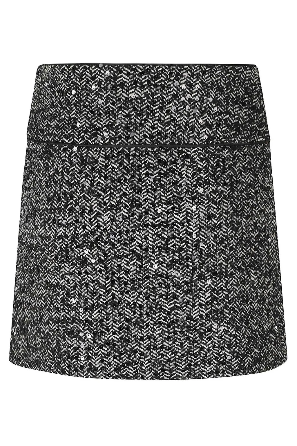 Ermanno Firenze Sequined Herringbone Skirt