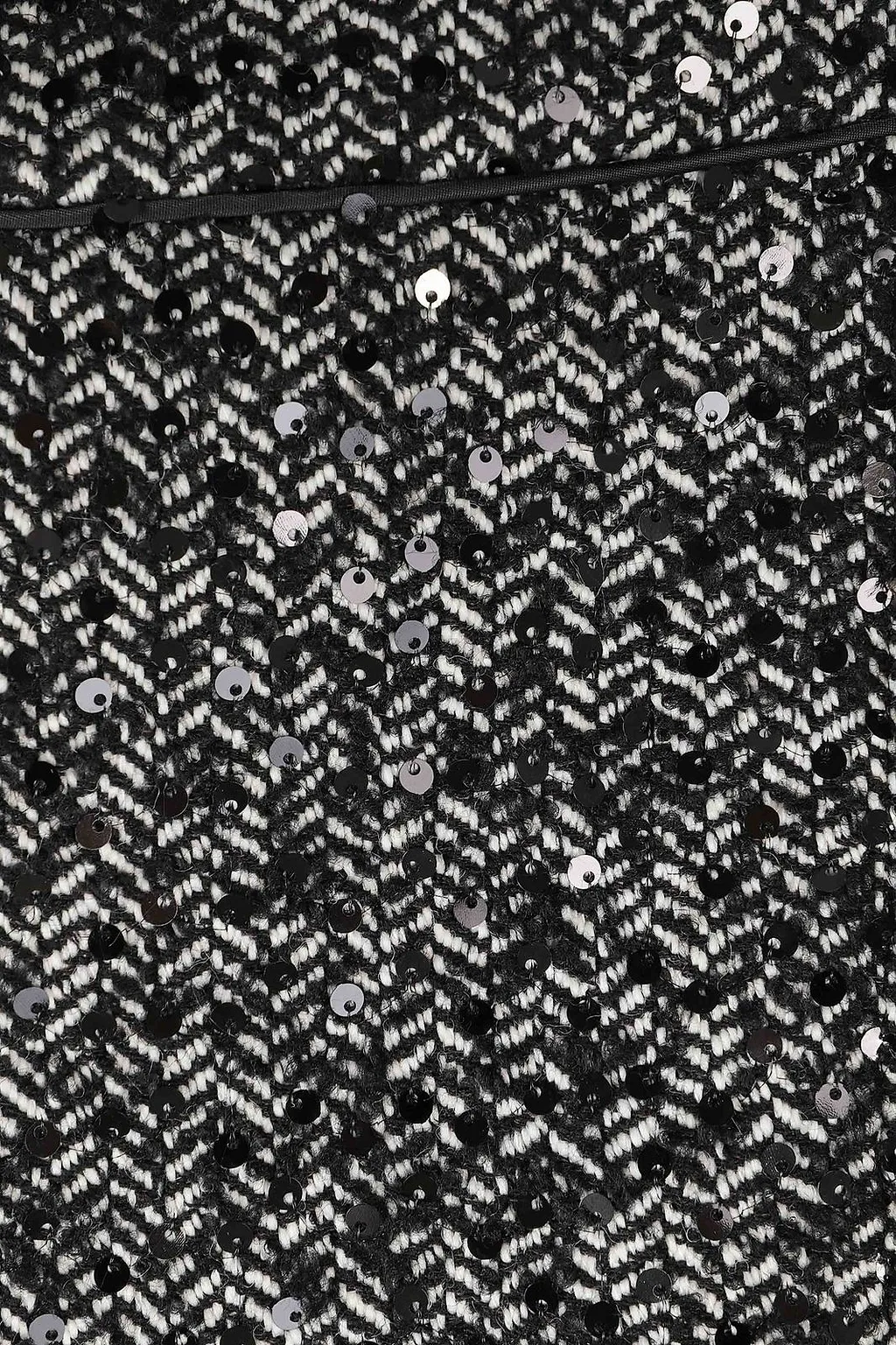 Ermanno Firenze Sequined Herringbone Skirt