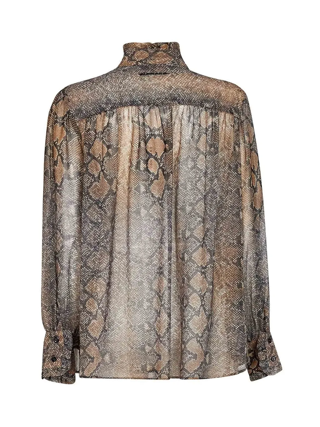 Ermanno Firenze Sheer Printed Top