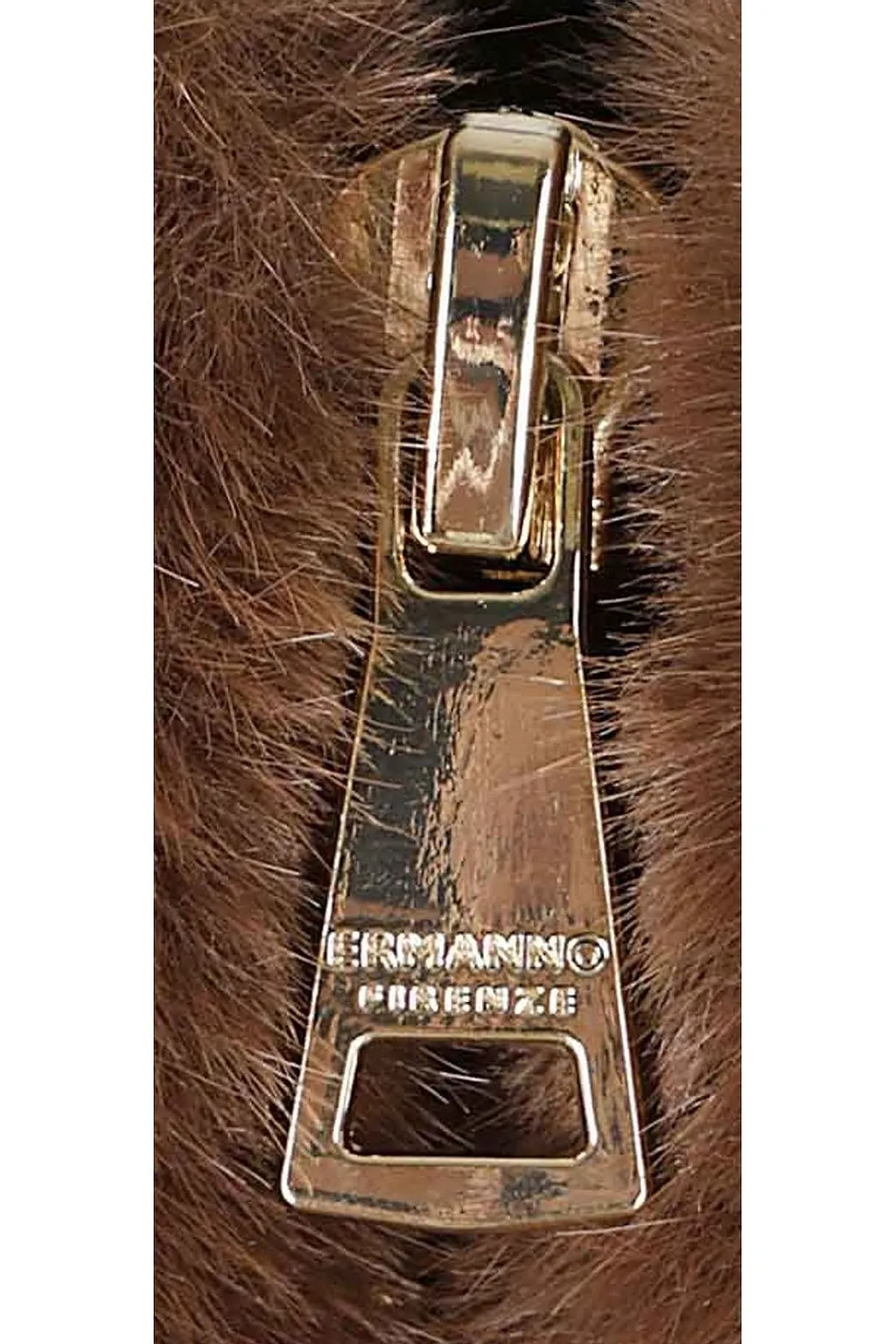 Ermanno Firenze Zip-Up Faux Fur Hooded Jacket