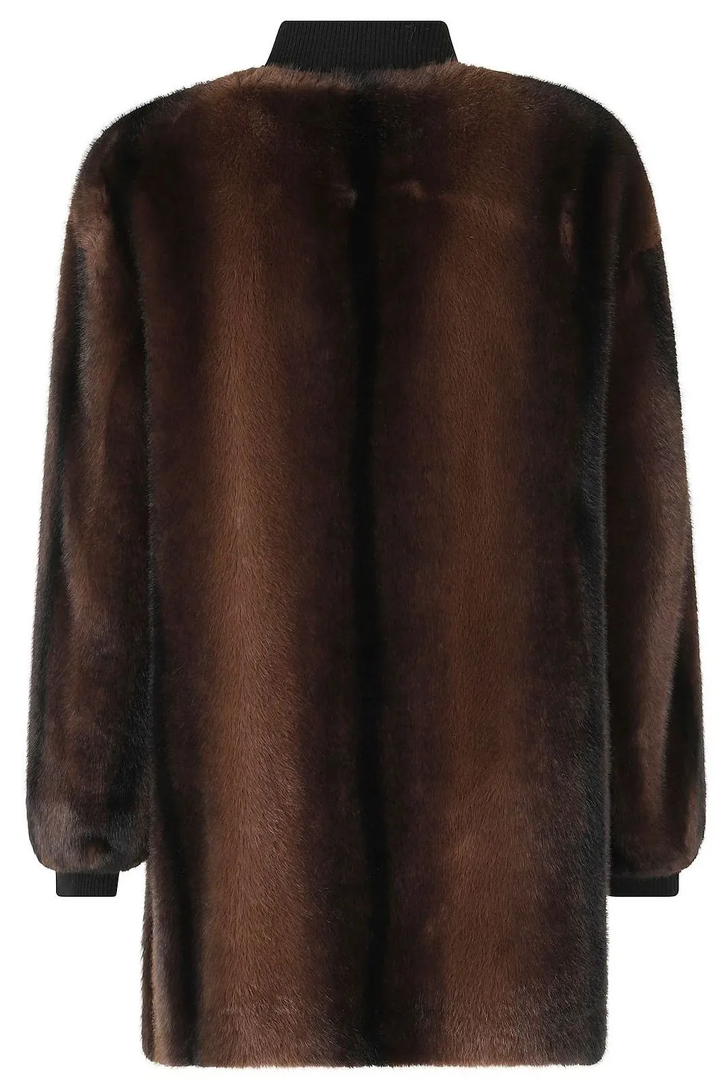 Ermanno Firenze Zip-Up Faux Fur Jacket
