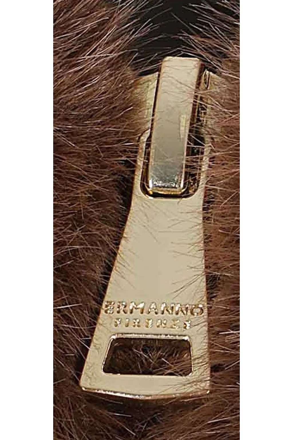 Ermanno Firenze Zip-Up Faux Fur Jacket