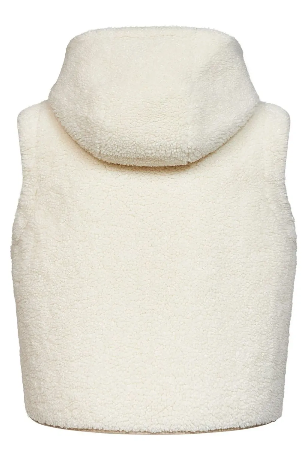 Ermanno Firenze Zip-Up Sleeveless Hooded Jacket
