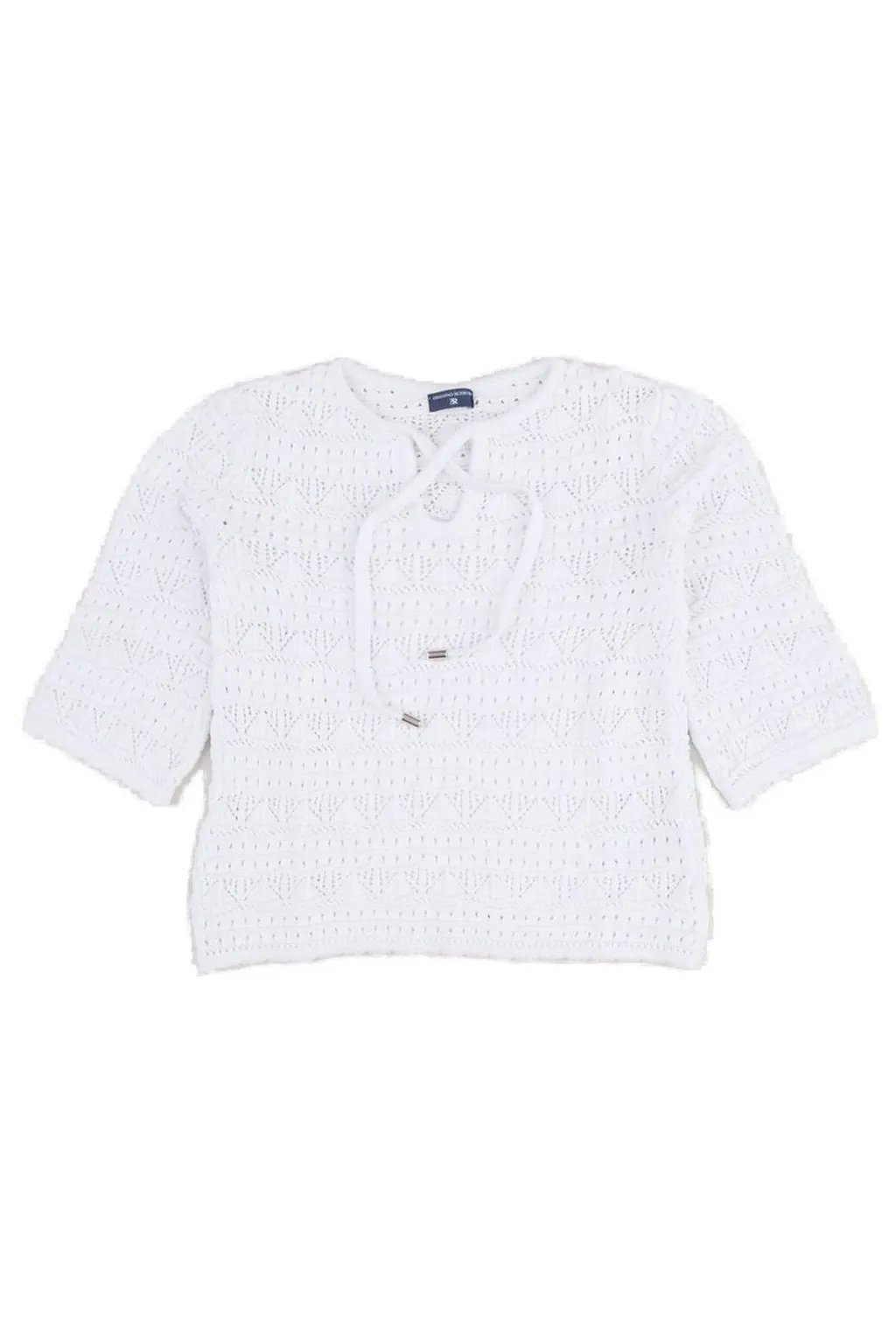 Ermanno Scervino Junior Drawstring Knitted Jumper