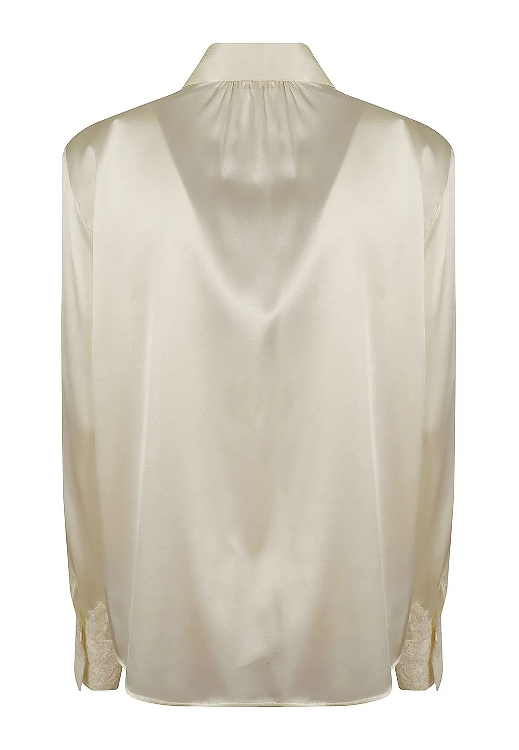 Ermanno Scervino Lace Trim Satin Shirt