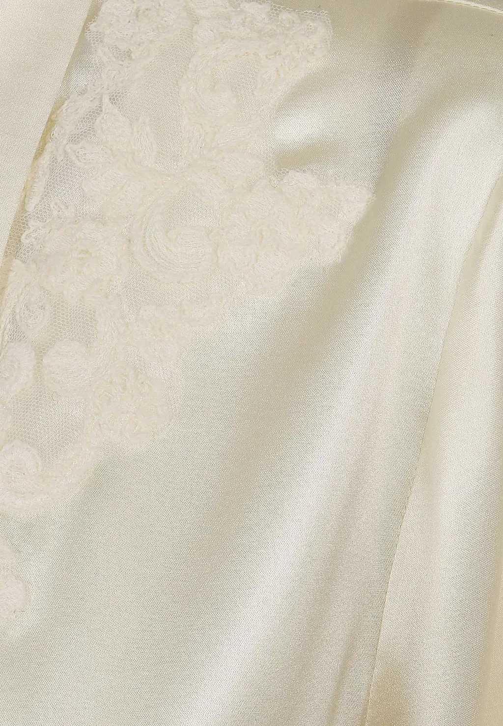 Ermanno Scervino Lace Trim Satin Shirt