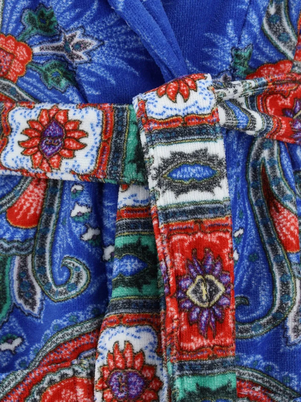 Paisley Pattern Belted Bath Robe