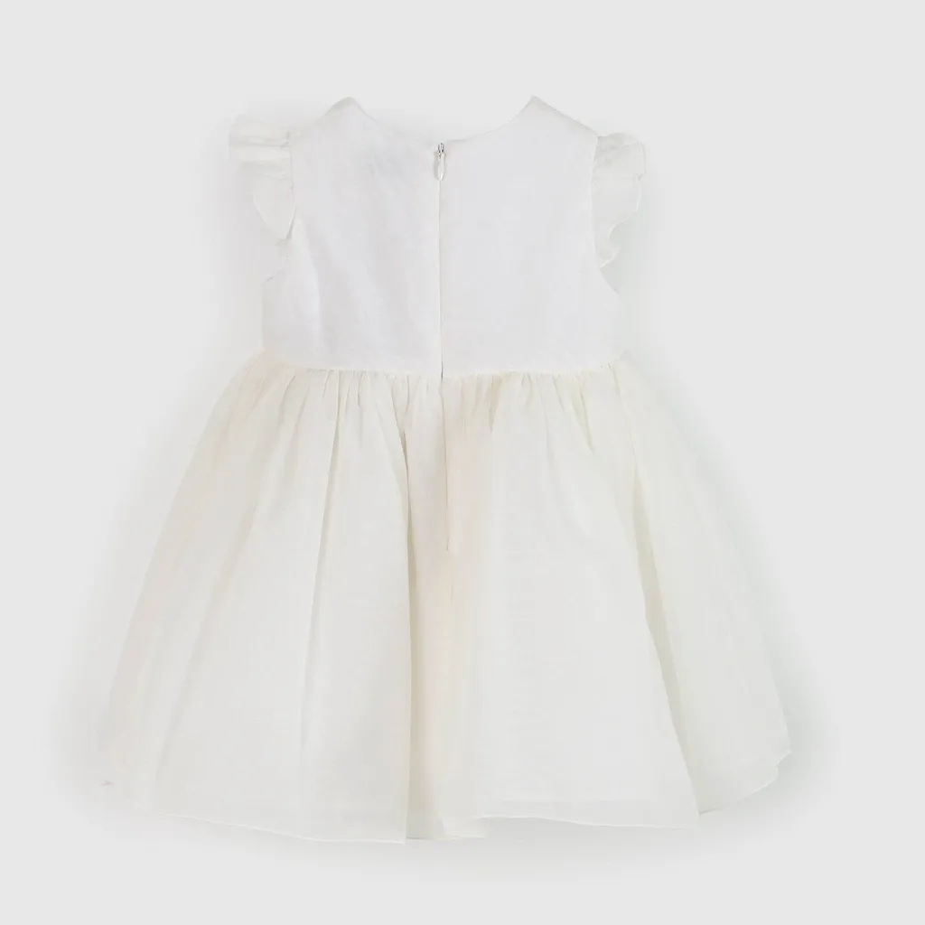 Etro Kids Floral Embroidered Pleated Dress