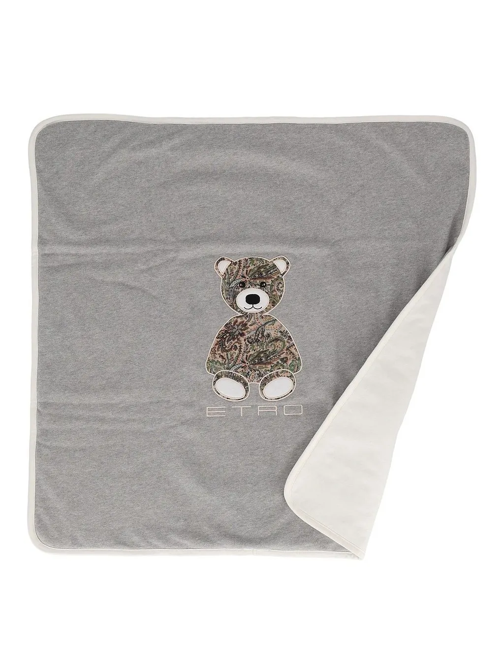 Etro Kids Inlaid Teddy Bear Blanket