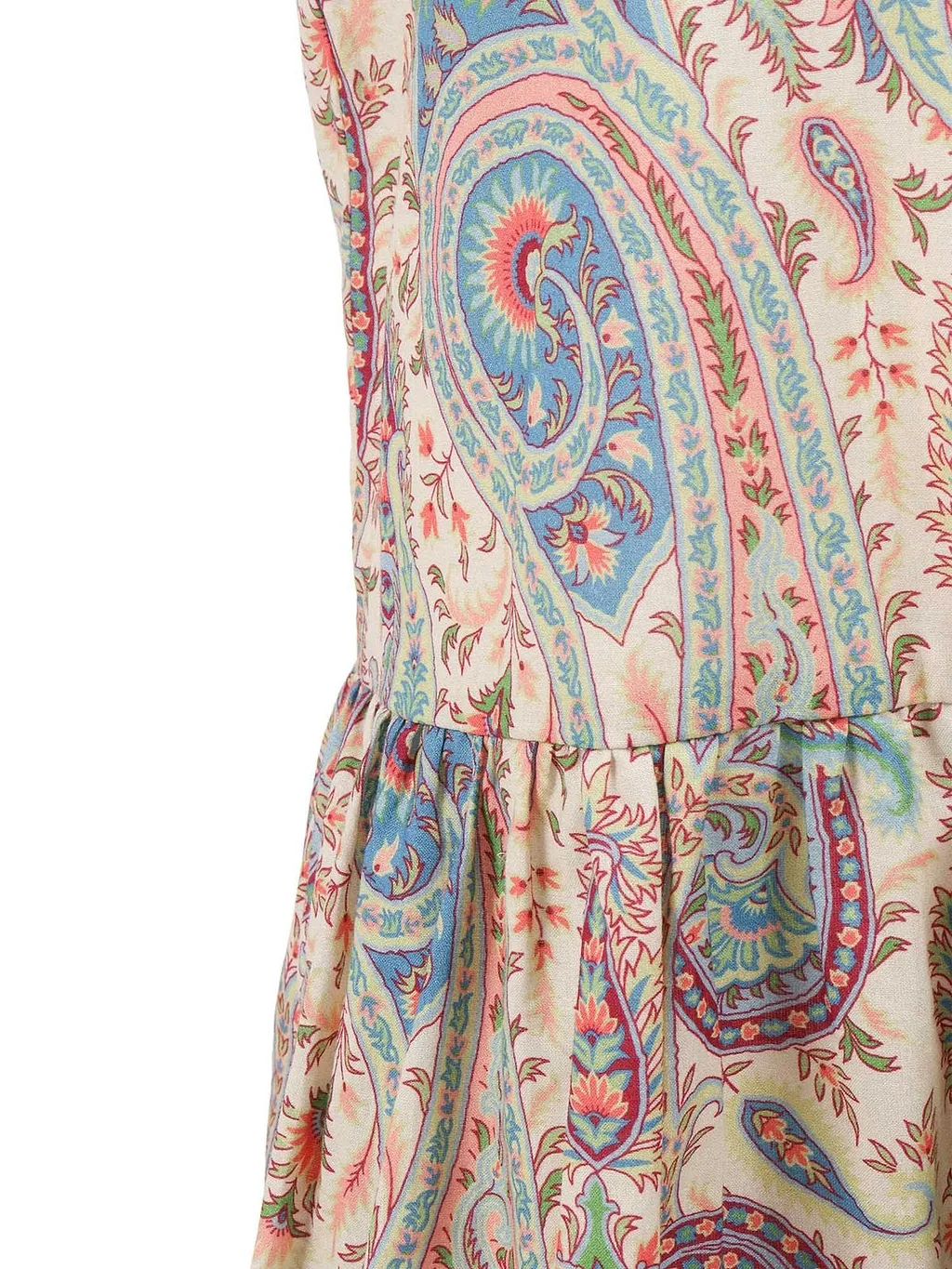 Paisley Print Muslin Long Dress