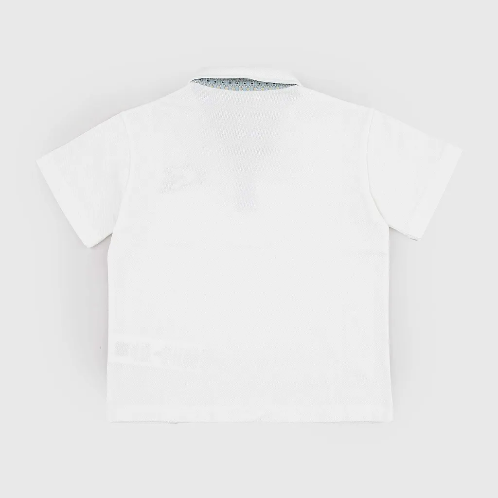 Etro Kids Pegaso Pique Polo Shirt