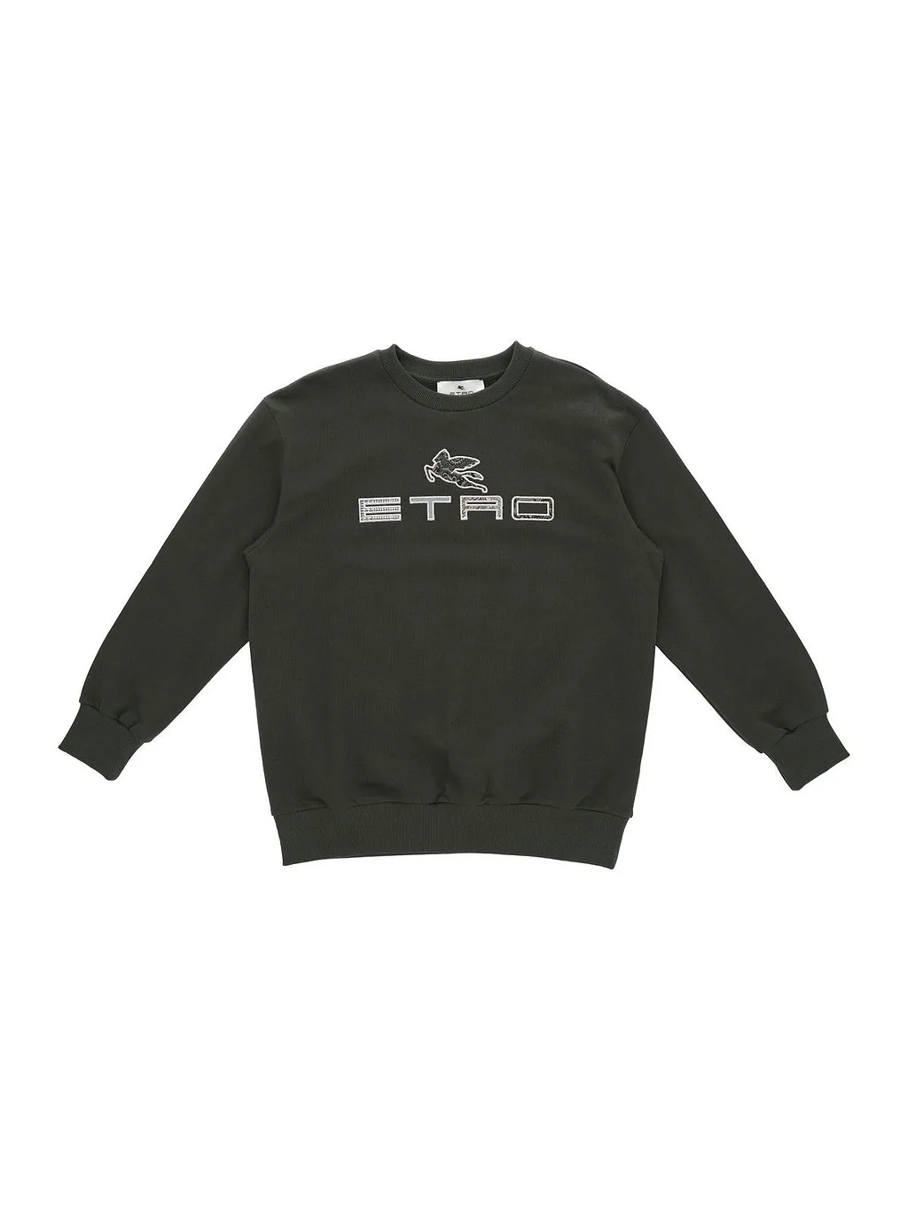 Etro Kids Pegasus-Embroidered Crewneck Sweatshirt
