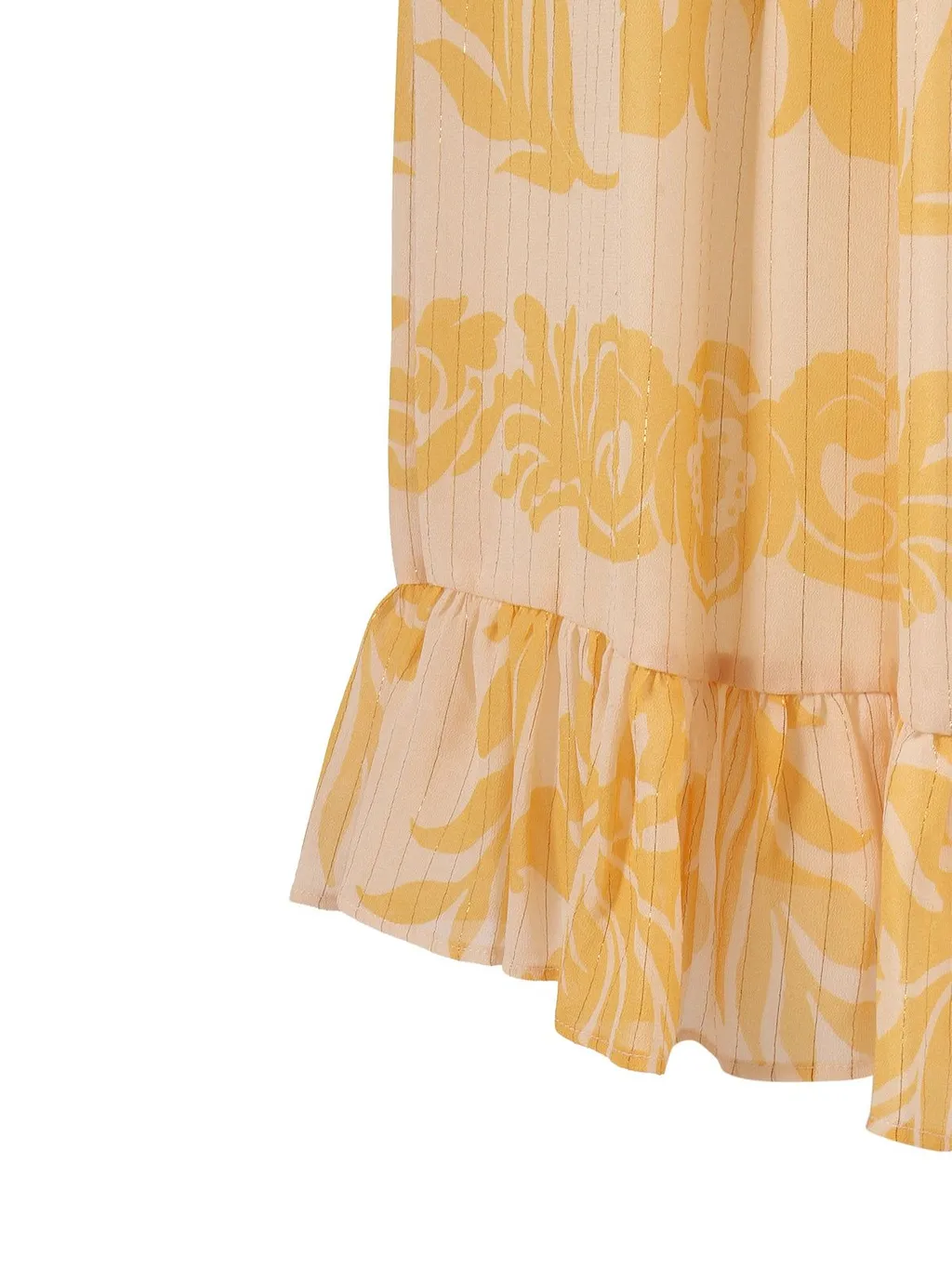 Etro Kids Placed Floral Printed Georgette Maxi Skirt