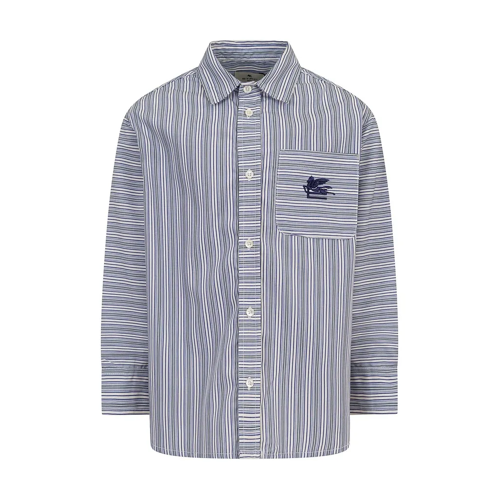 Etro Kids Striped Long Sleeved Shirt
