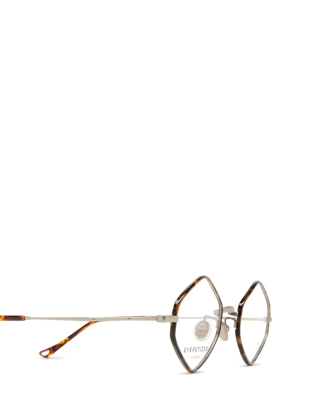 Eyepetizer Leopard Geometric Frame Glasses