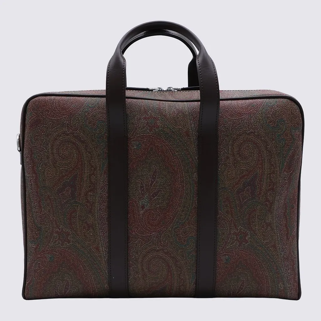 Paisley Briefcase Shoulder Bag