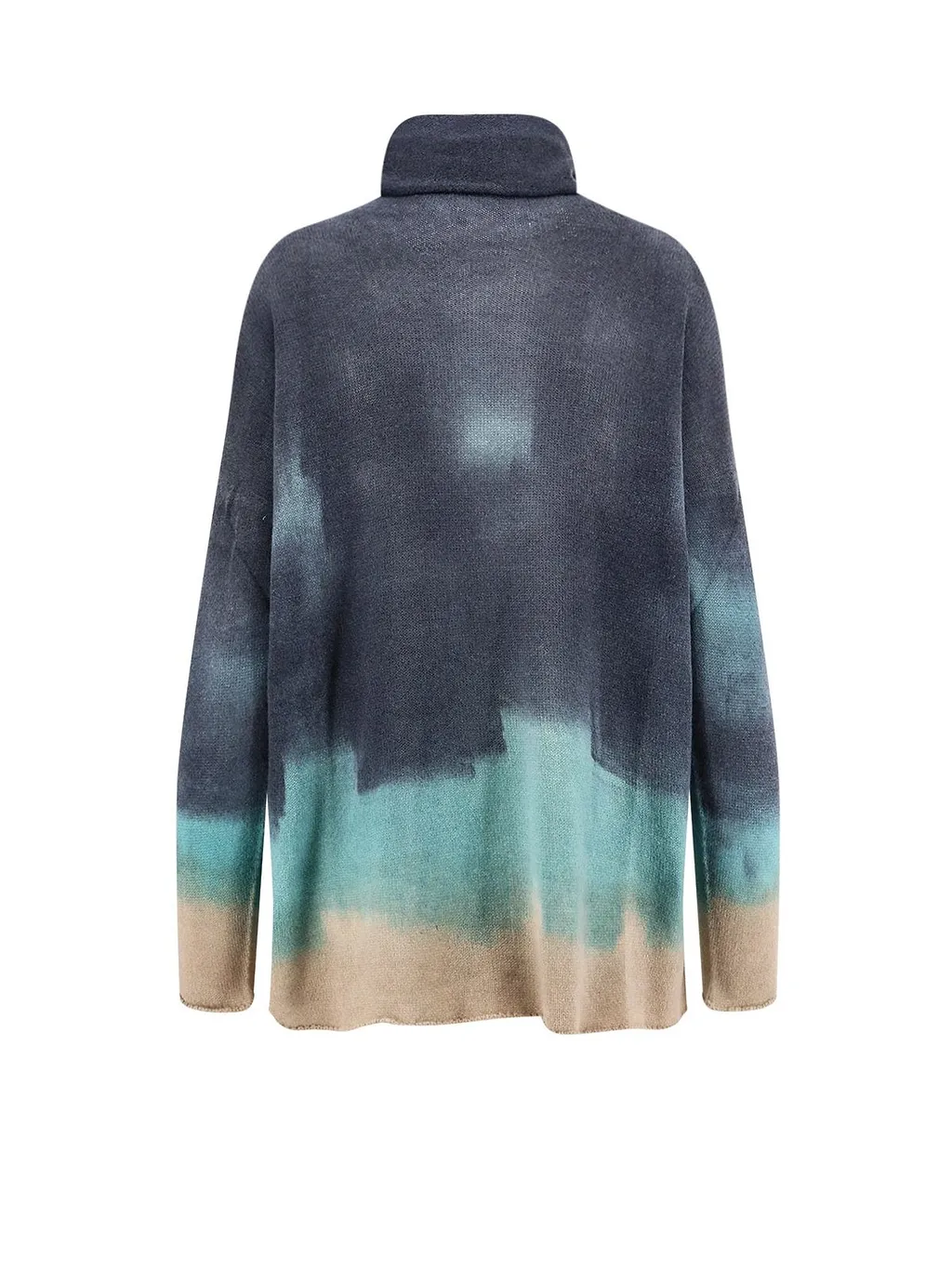 F Cashmere Turtleneck Raw Hem Knitwear