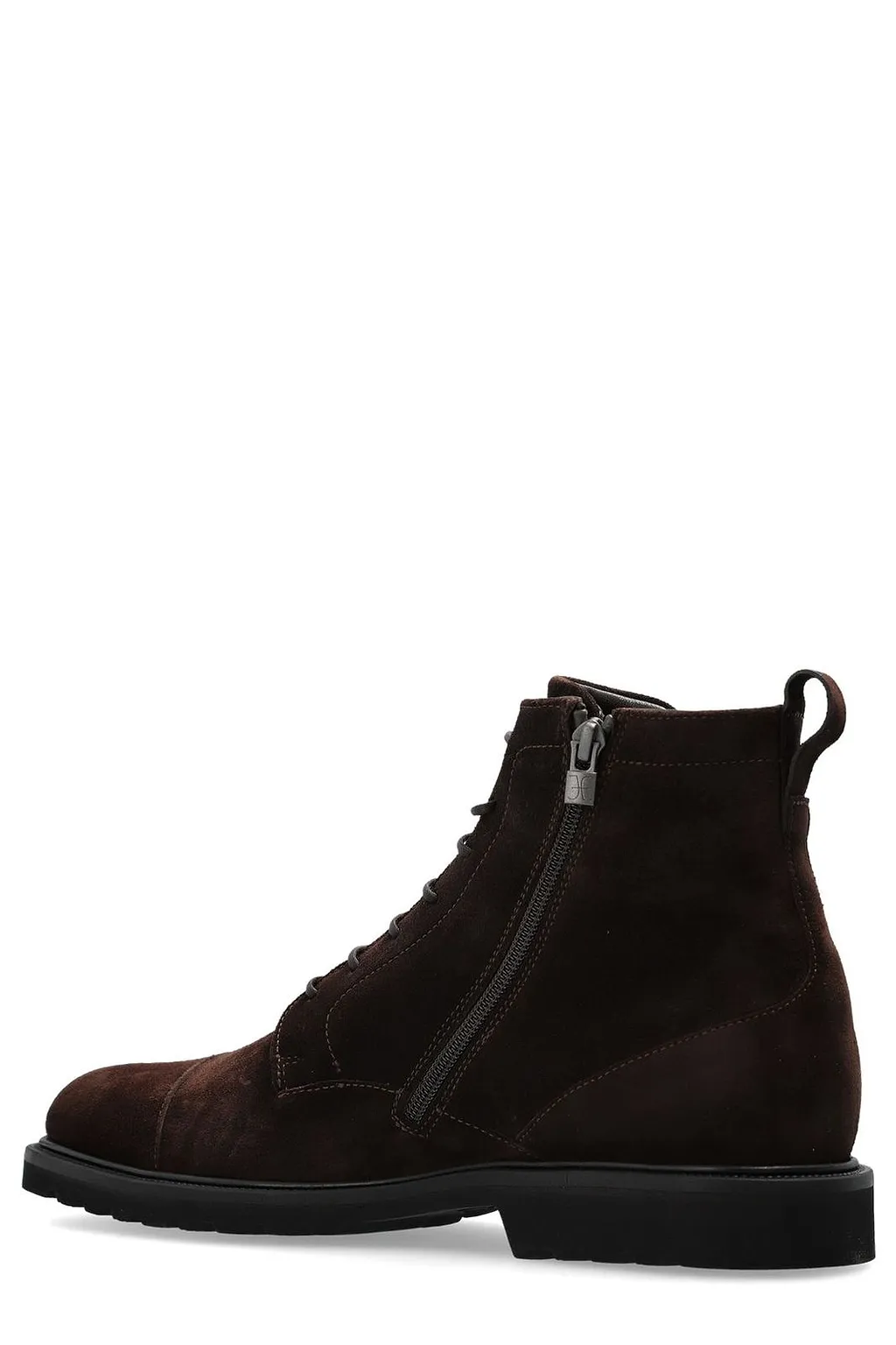 Fabi Zip-Up Lace-Up Ankle Boots