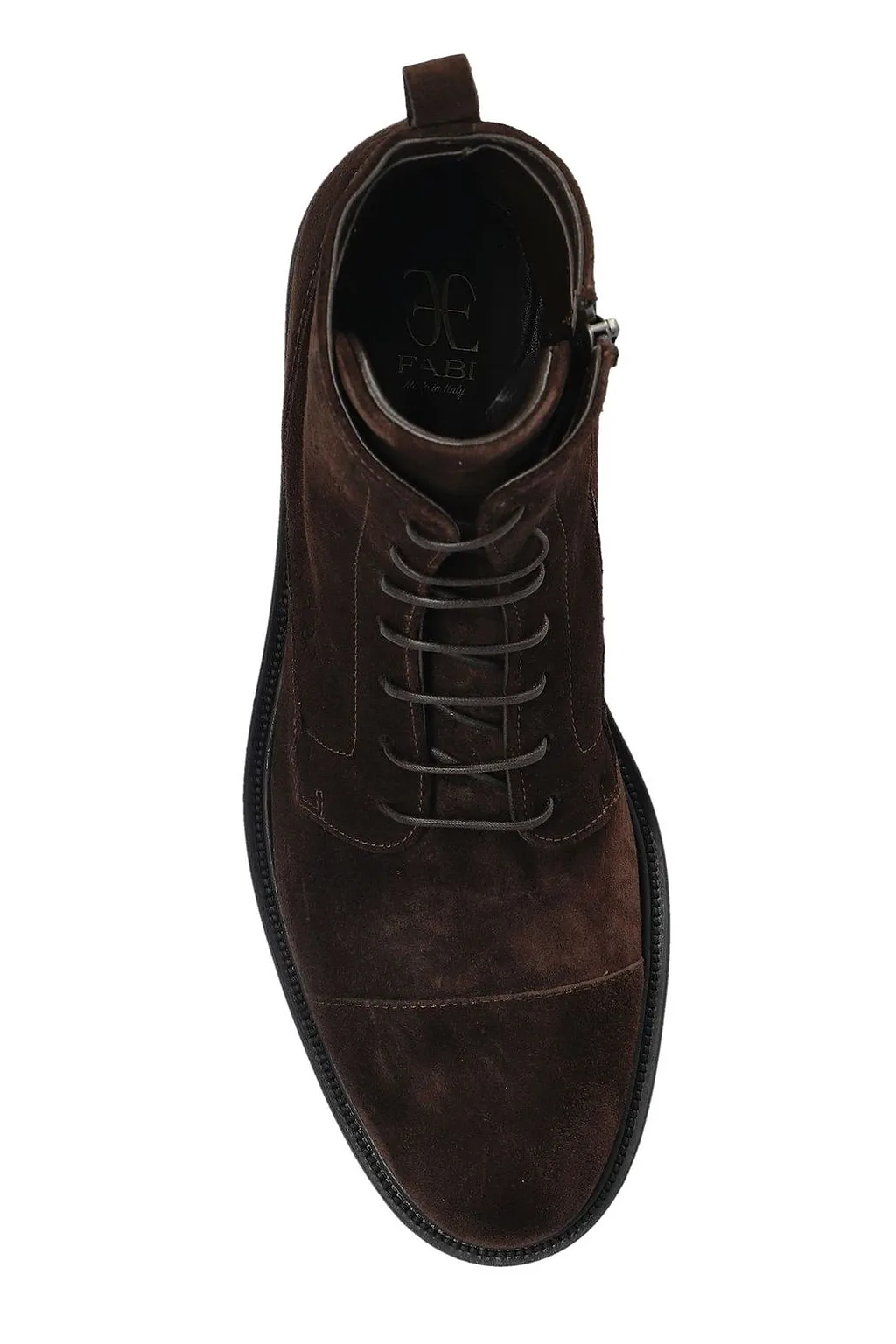 Fabi Zip-Up Lace-Up Ankle Boots