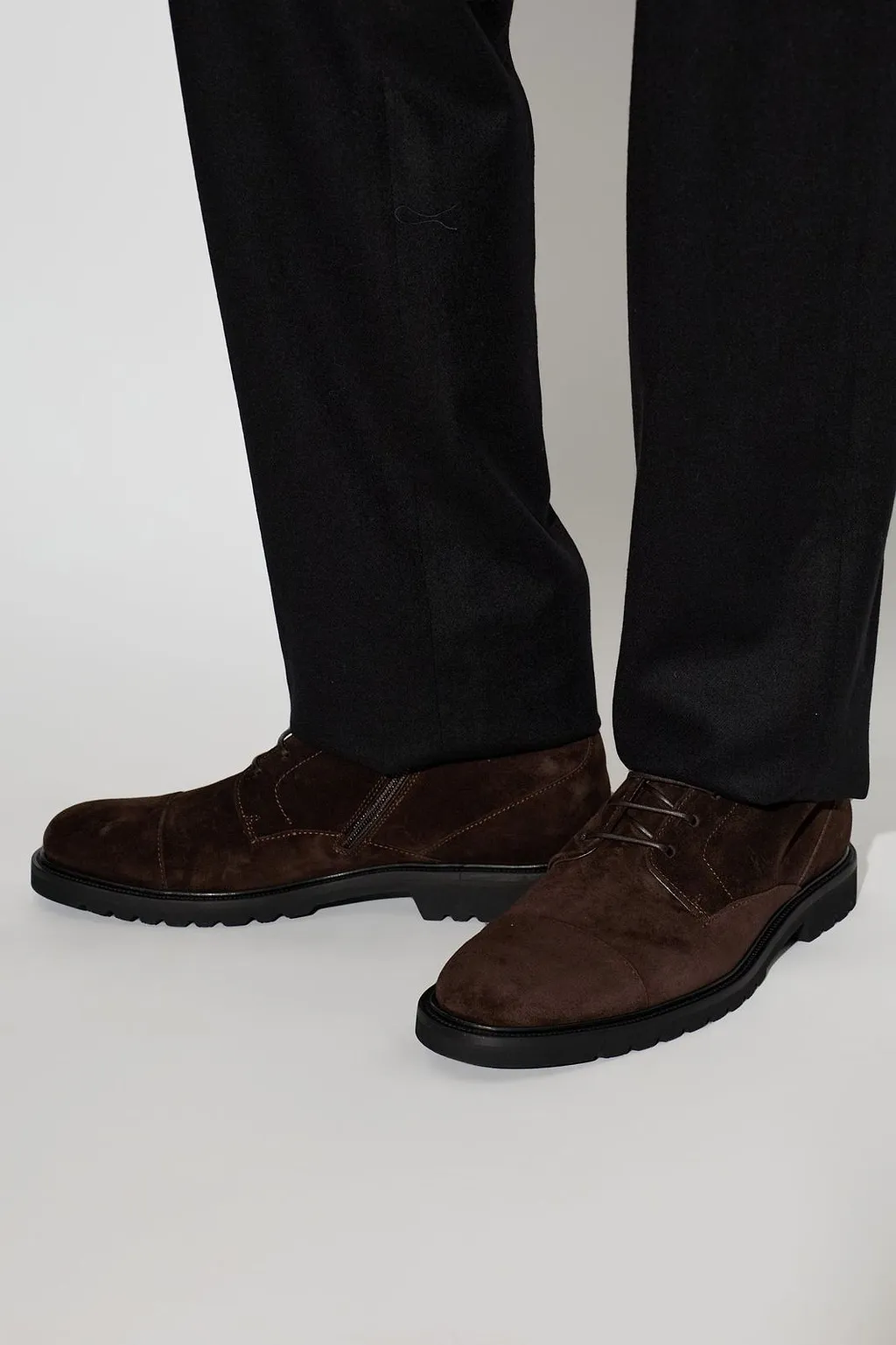Fabi Zip-Up Lace-Up Ankle Boots