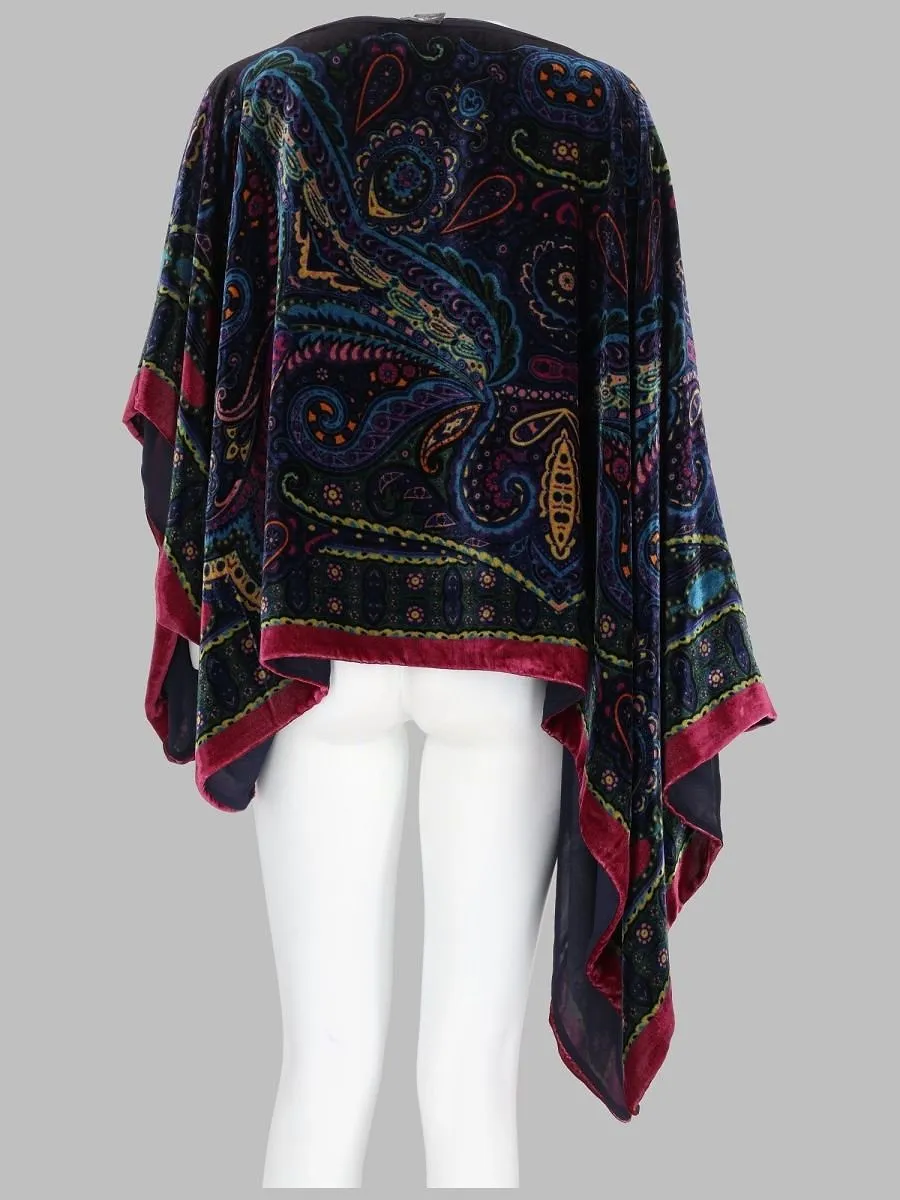 Paisley Poncho Top