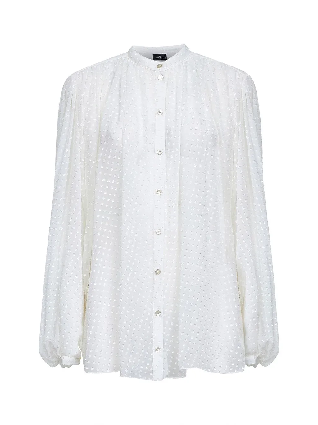 Etro Puff Sleeved Gathered Shirt