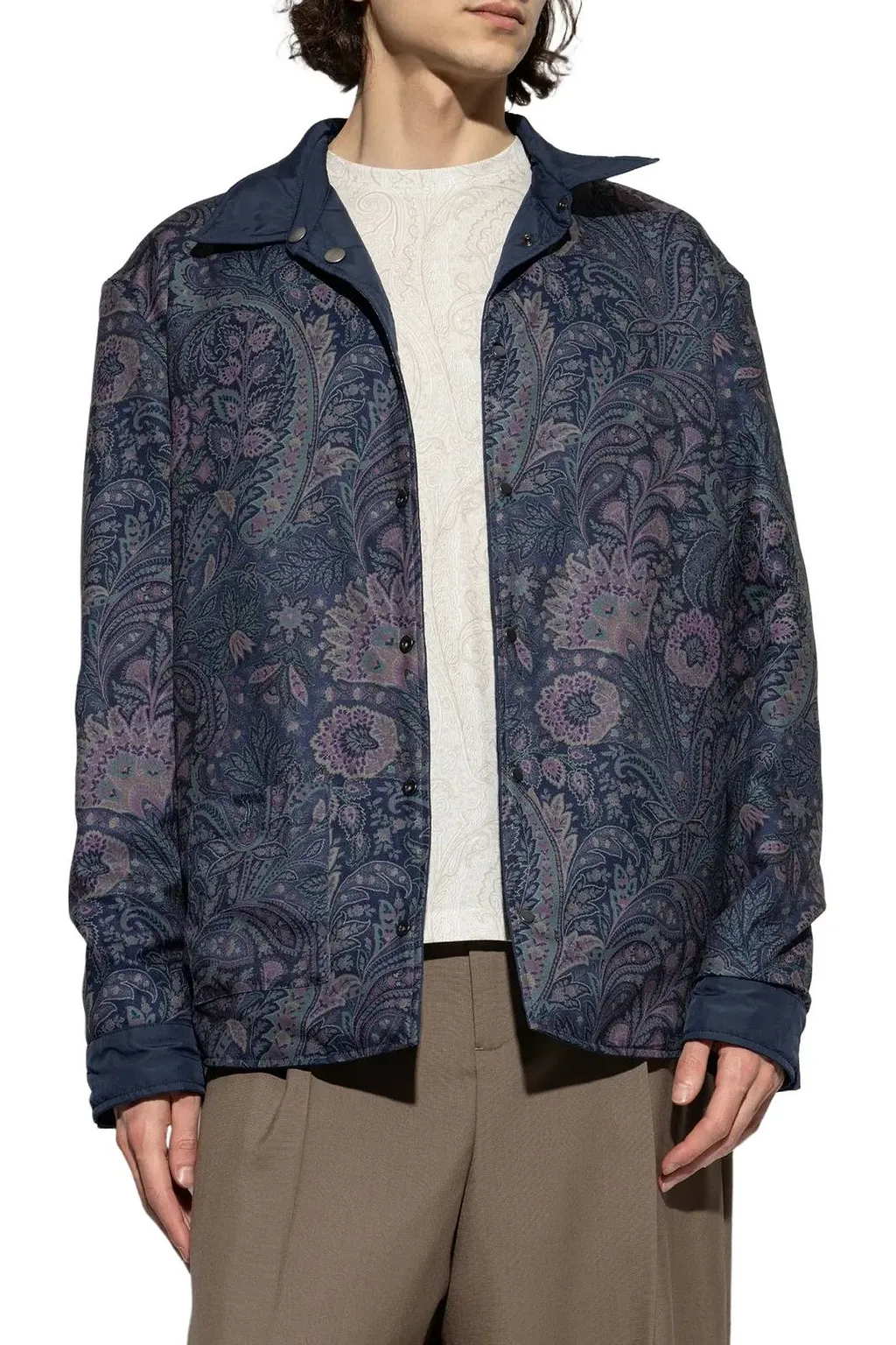 Etro Quilted Snap-Button Jacket