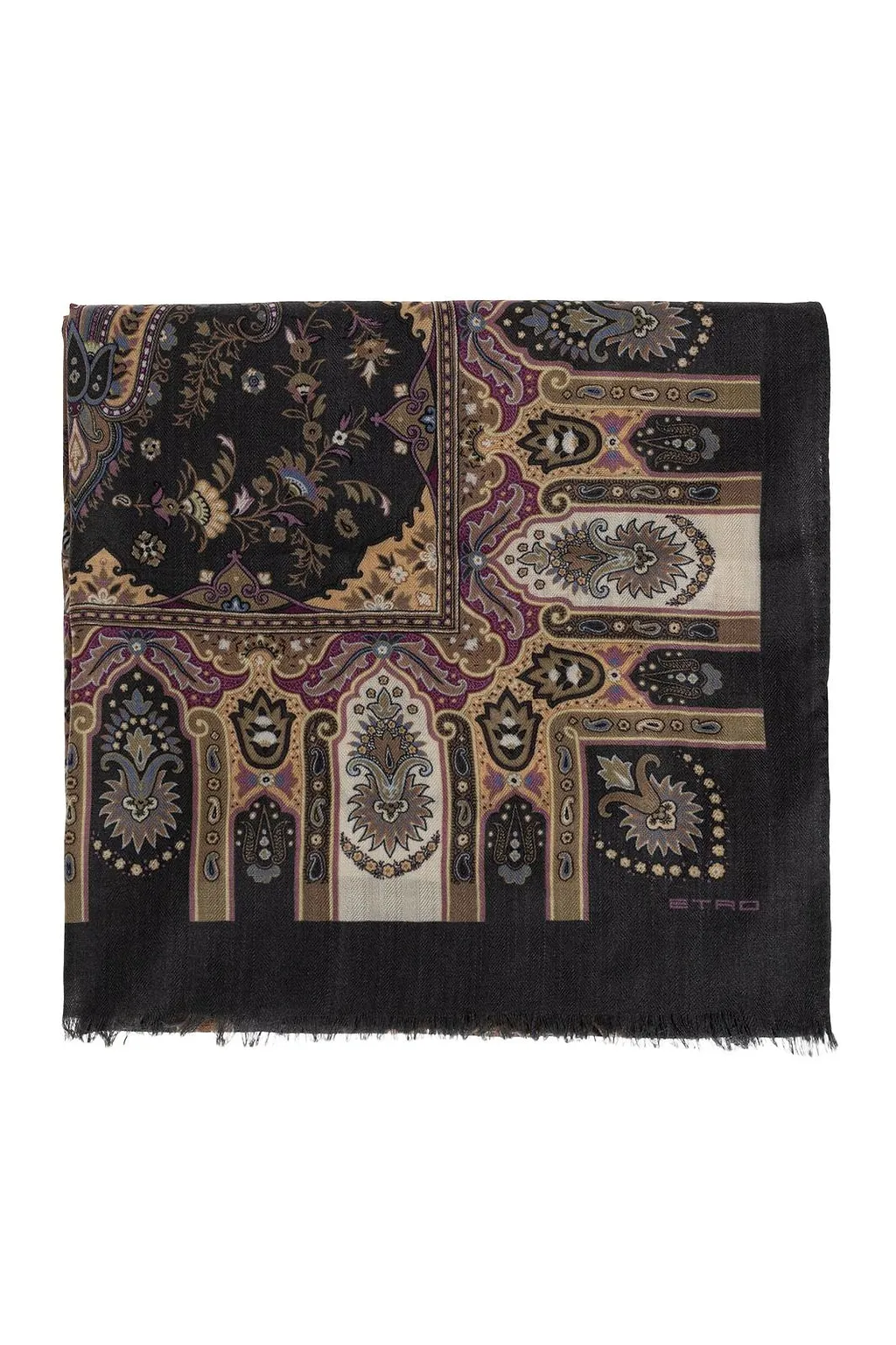 Paisley-Printed Scarf