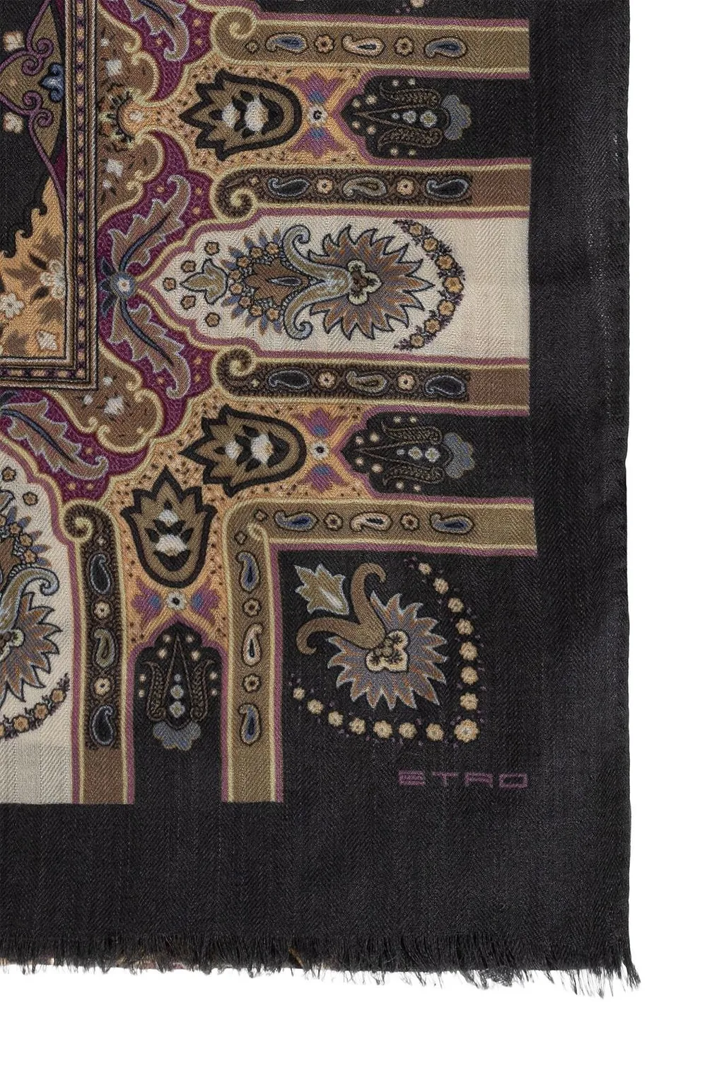 Paisley-Printed Scarf