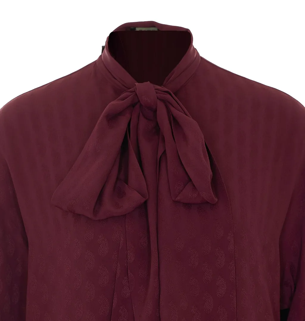 Etro Scarf-Detailed Jacquard Shirt
