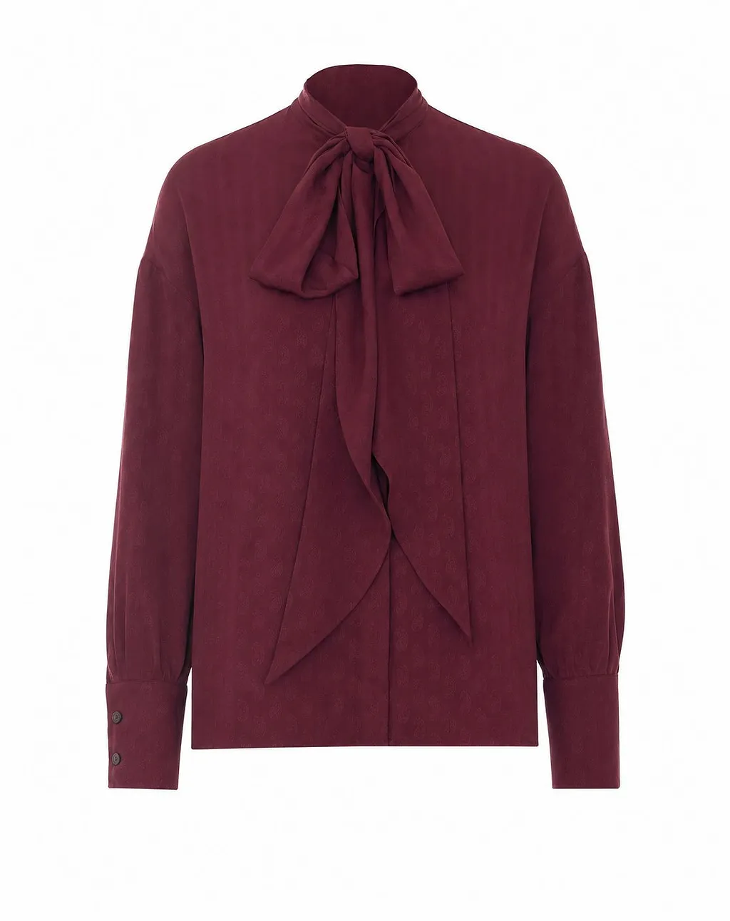 Etro Scarf-Detailed Jacquard Shirt