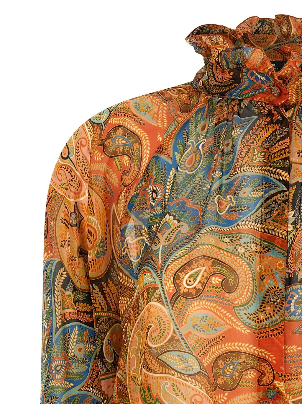 Etro Paisley Ruffled Blouse