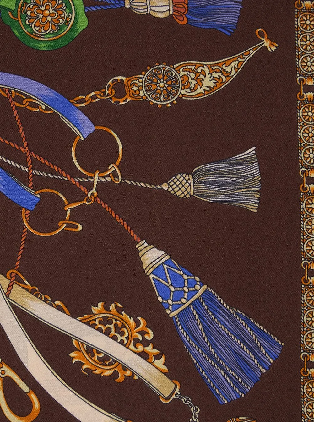 Etro Tassel Print Scarf