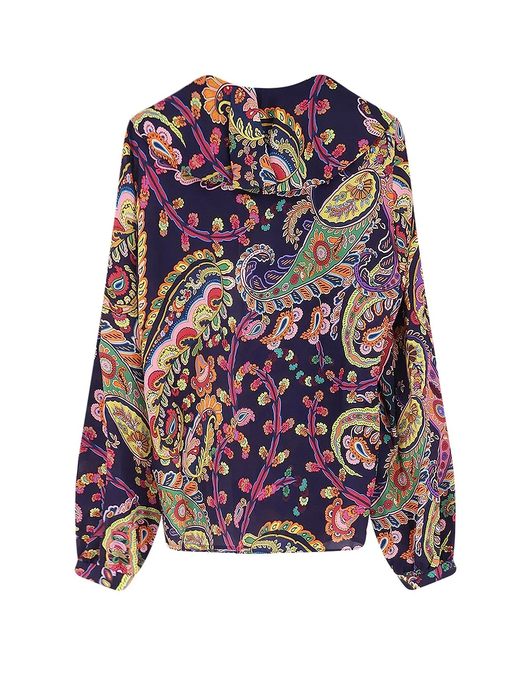 V-Neck Printed Blouse
