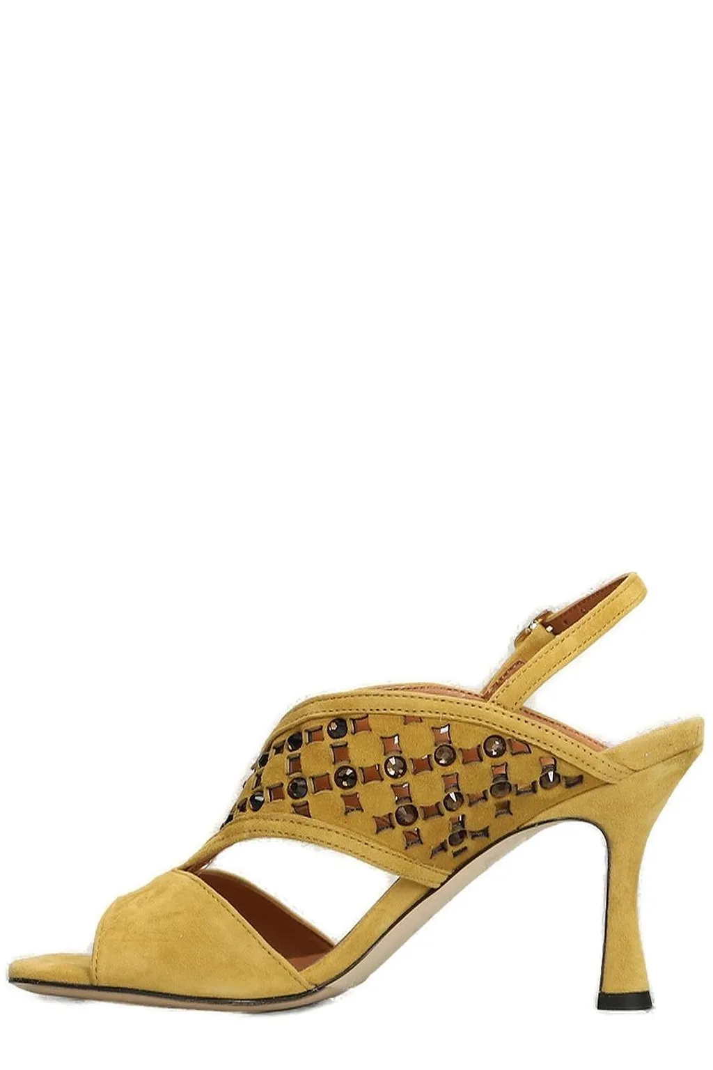 Evaluna Embellished Open Toe Sandals