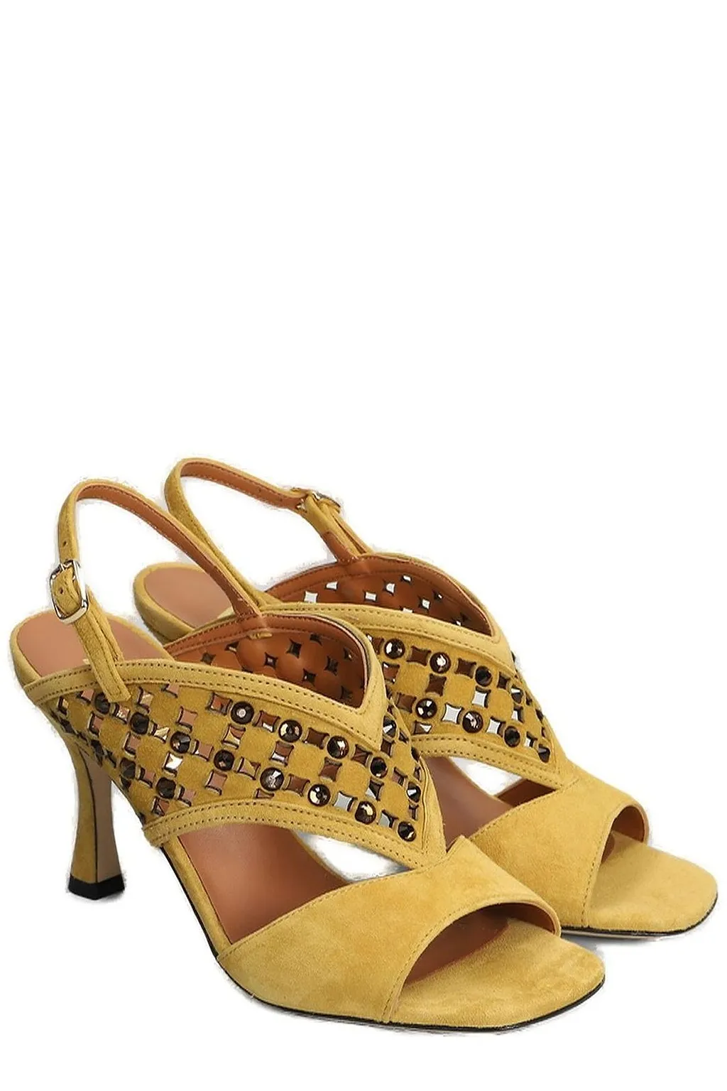 Evaluna Embellished Open Toe Sandals