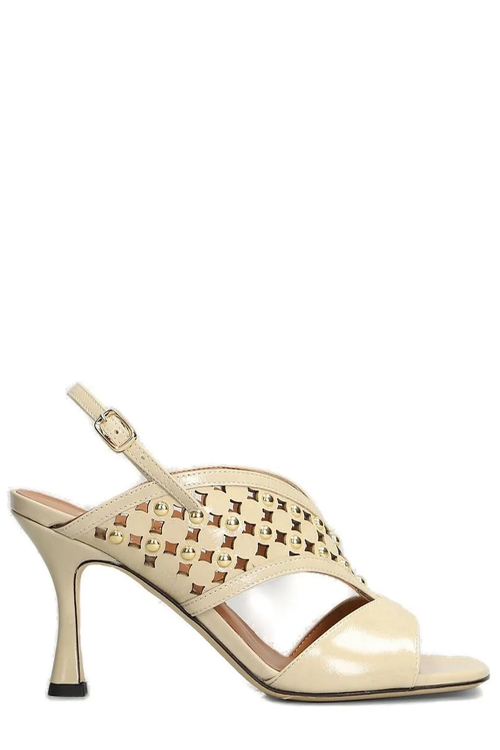 Evaluna Studded Heeled Sandals