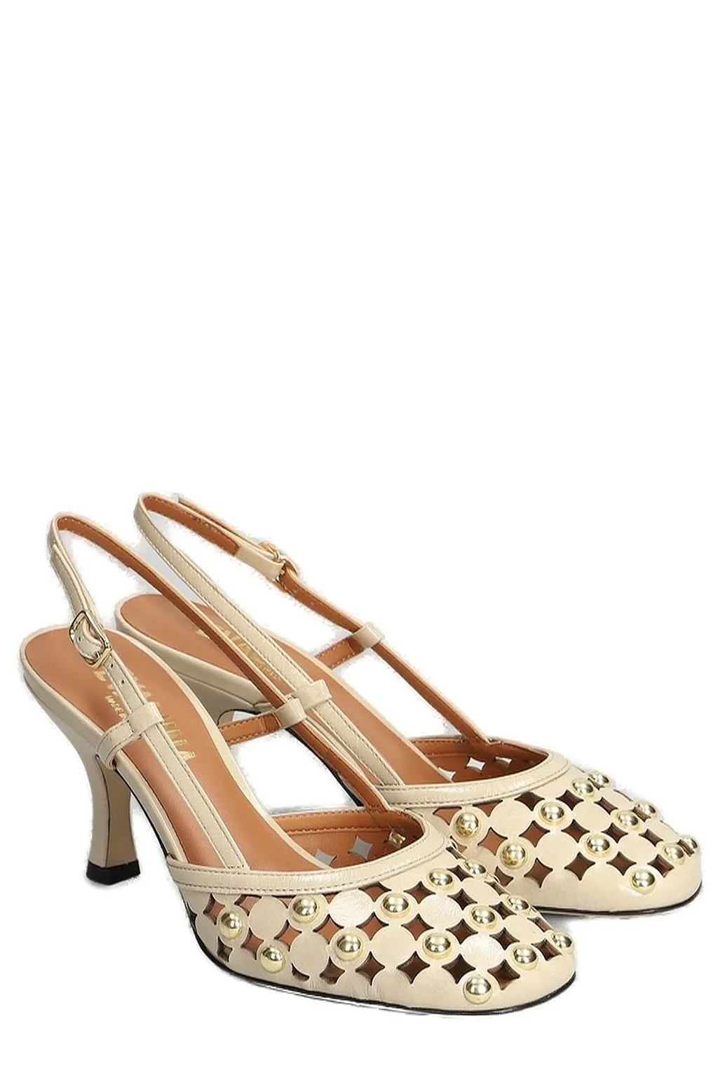 Evaluna Studded Slingback Pumps