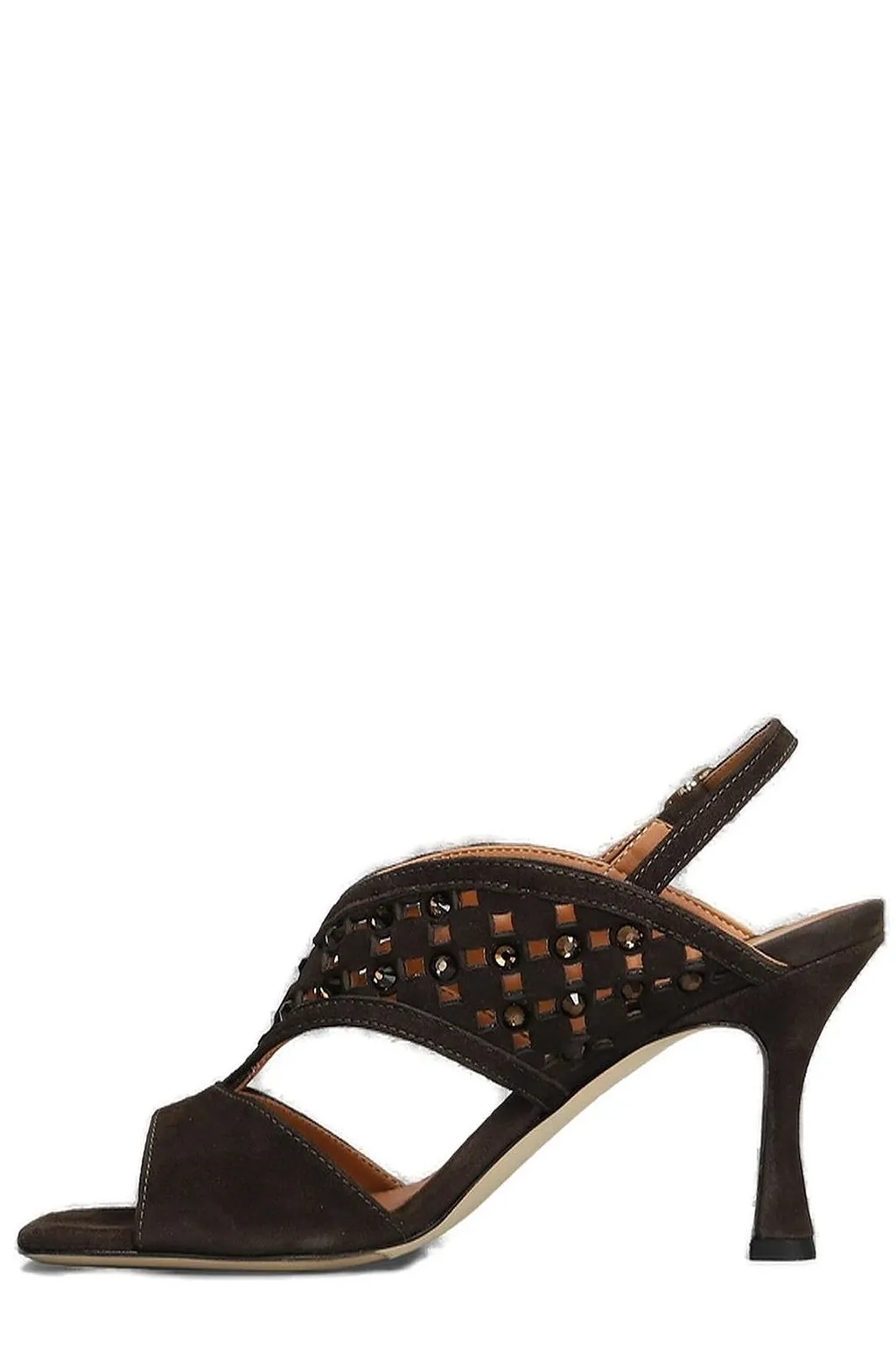 Evaluna Embellished Open Toe Sandals