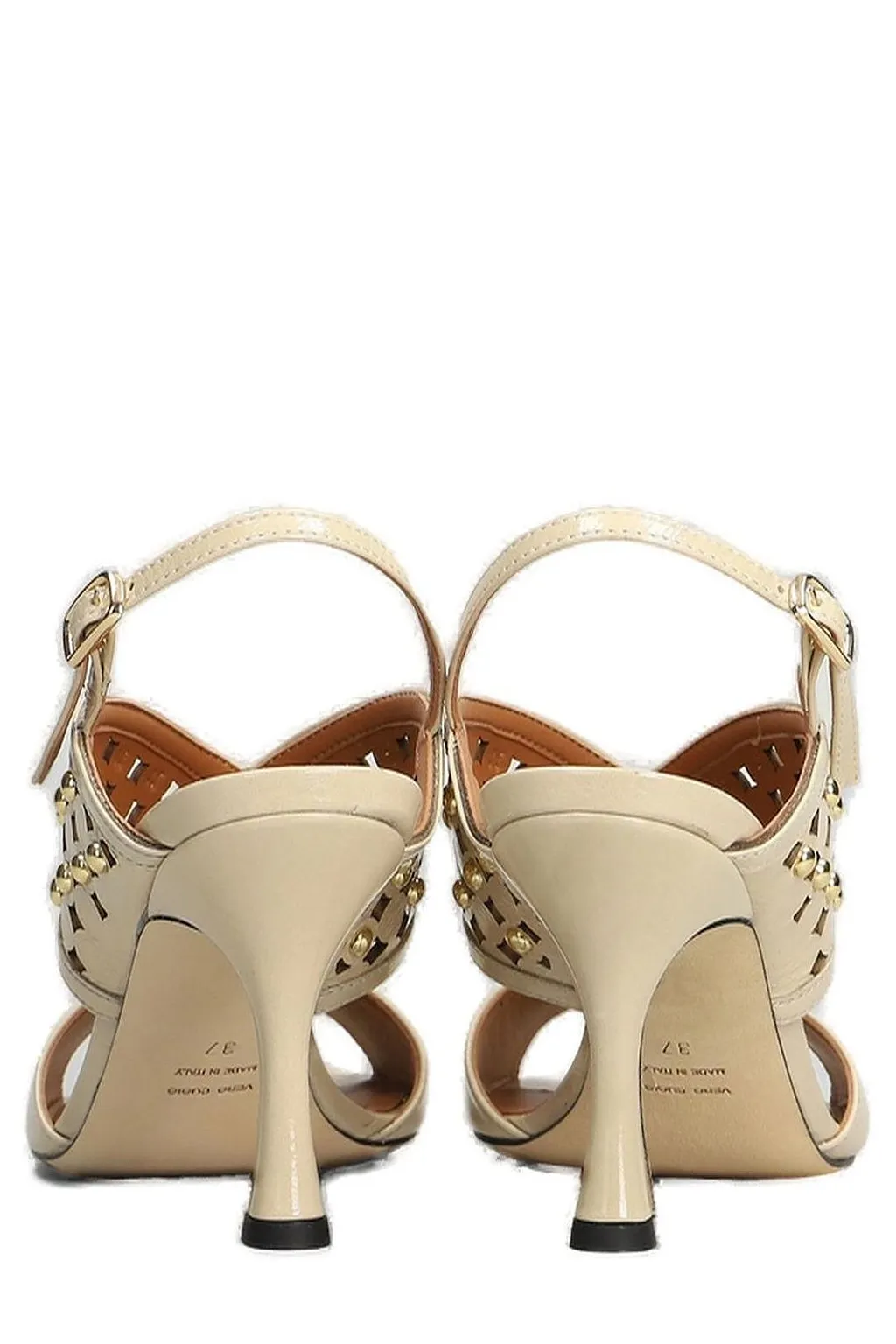 Evaluna Studded Heeled Sandals