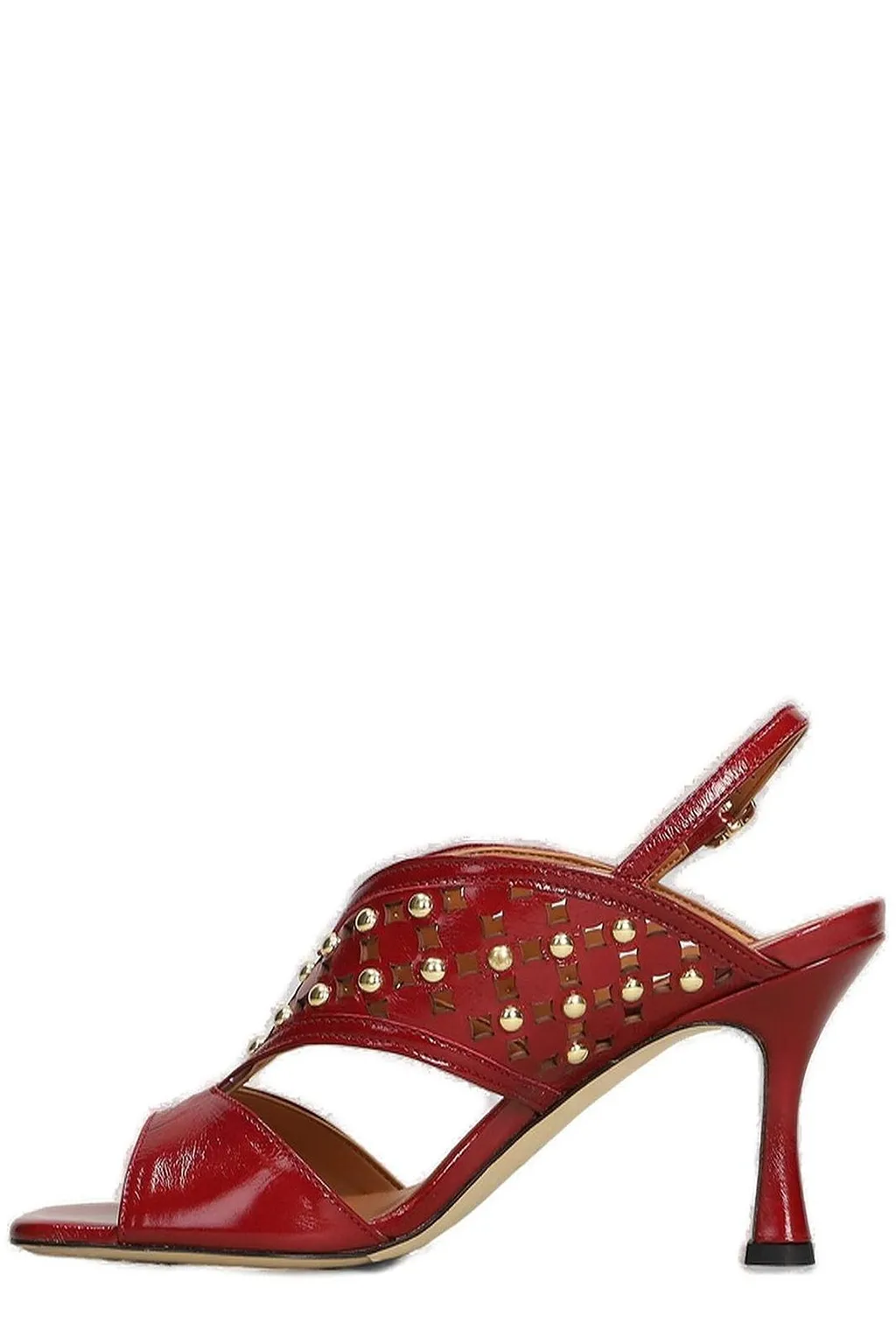 Evaluna Studded Heeled Sandals