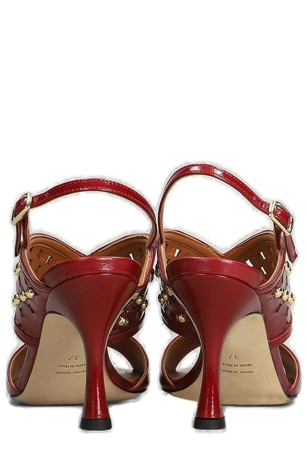 Evaluna Studded Heeled Sandals