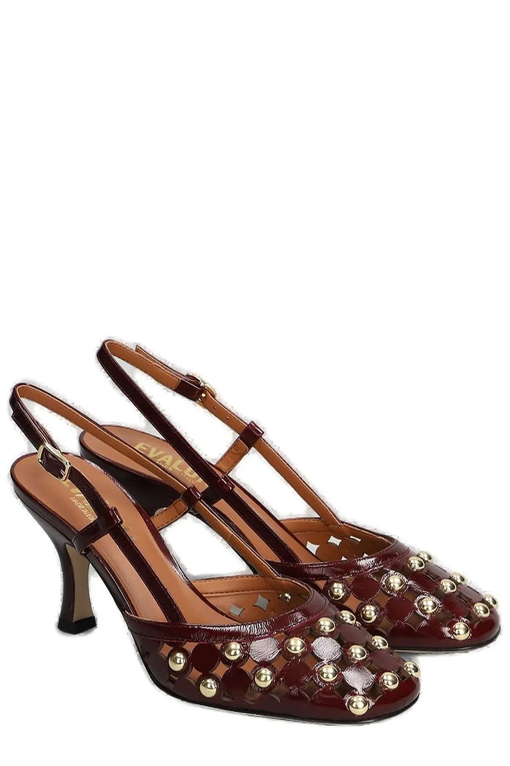 Evaluna Studded Slingback Pumps