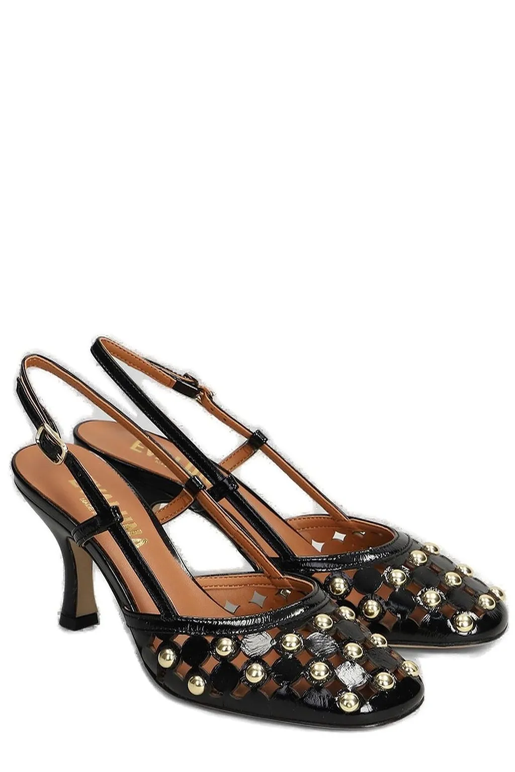 Evaluna Studded Slingback Pumps