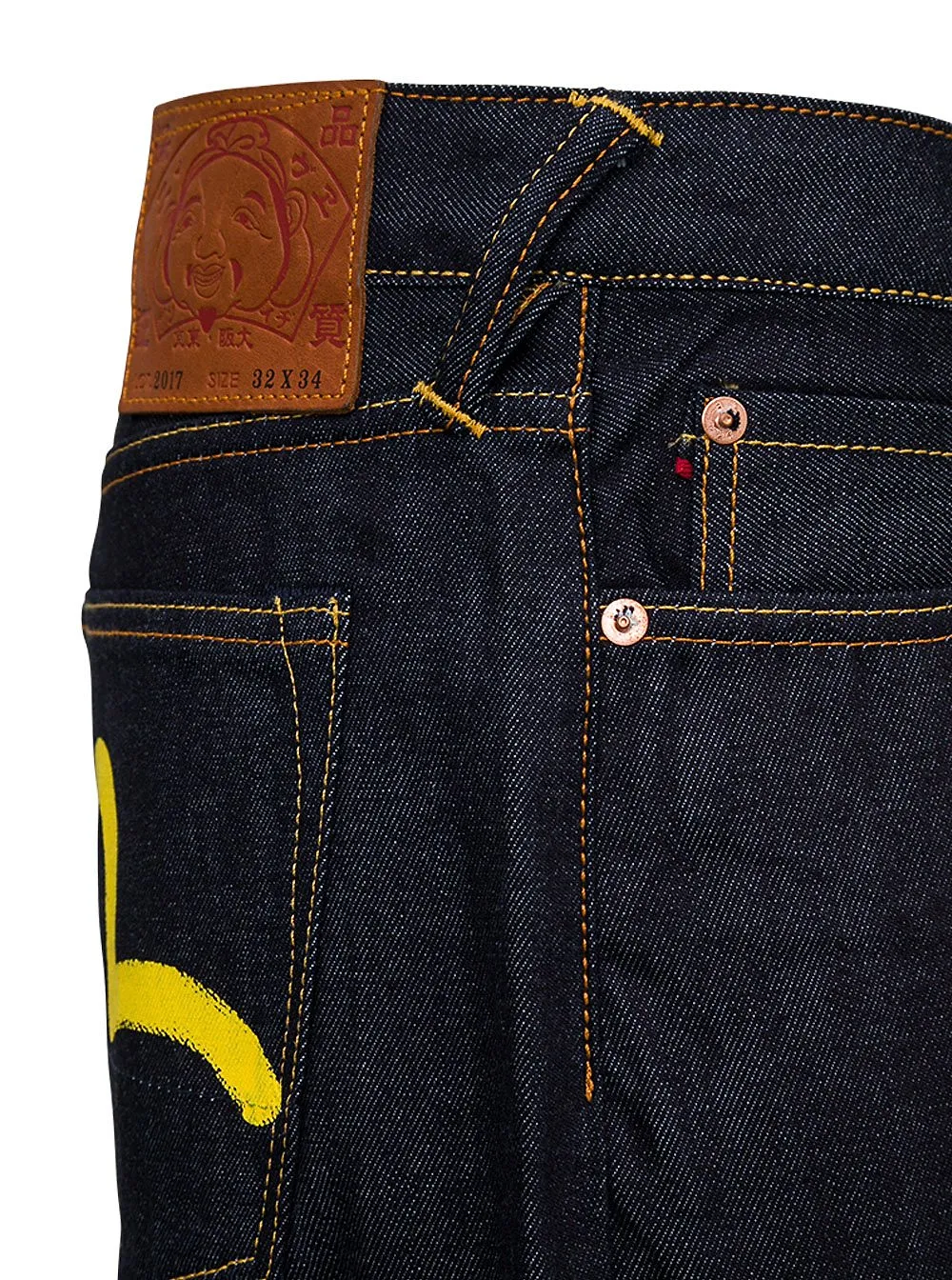 Evisu Seagull Print Slim Fit Jeans