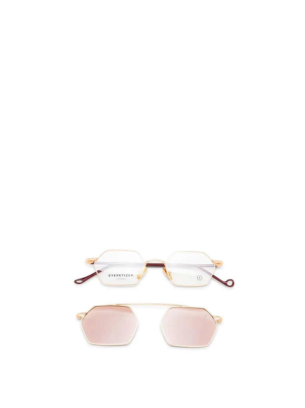 Eyepetizer Copper Pilot Frame Clip On Sunglasses