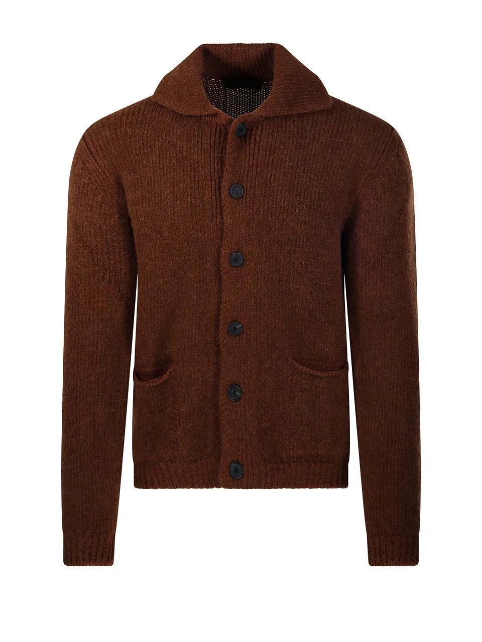 Fabrizio Del Carlo Polo Neck Buttoned Cardigan