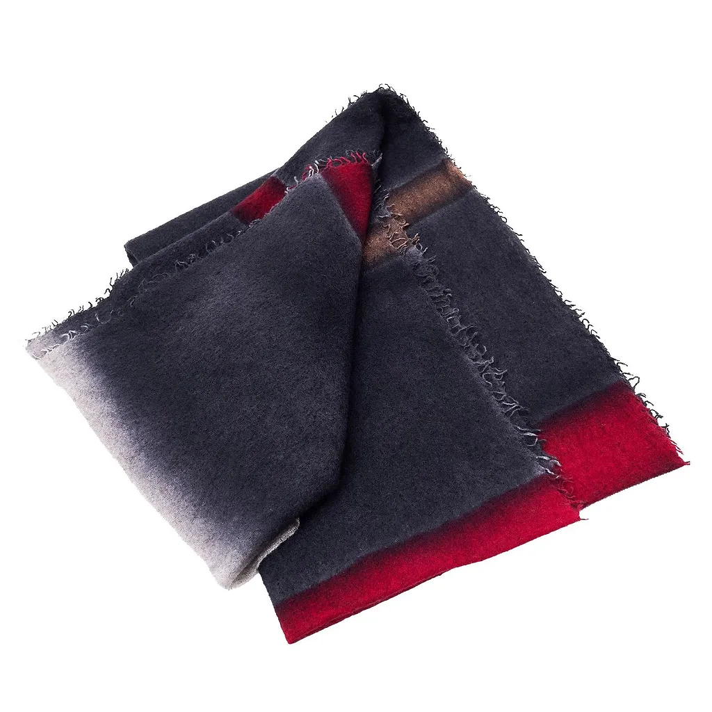 Eros Fringed Stripe Scarf